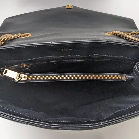 Saint Laurent Medium Loulou Shoulder Bag Black GHW - Picture 4 of 9